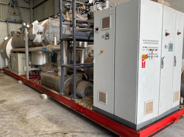 Complete Turboden 700 kW ORC plant.Photo of Turboden ORC 700kW 2016 showing complete plant - used organic rankine cycle for sale