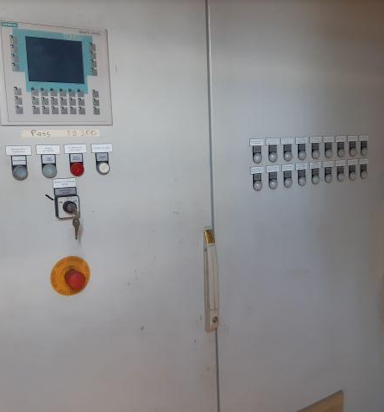 nullPhoto of MWM TCG2016 V16C Biogas Generator Set showing doors of control panel - secondhand genset for sale uk