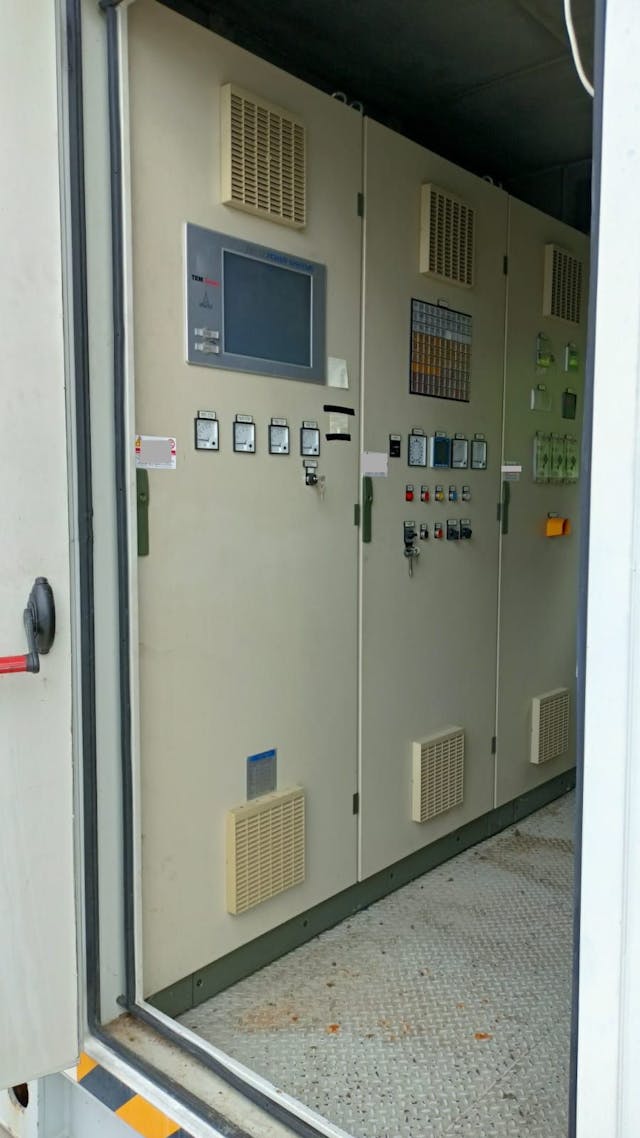 MWM2016 6Photo of Deutz MWM2016 V16 natural gas complete containerised genset with control panel - industrial used generator