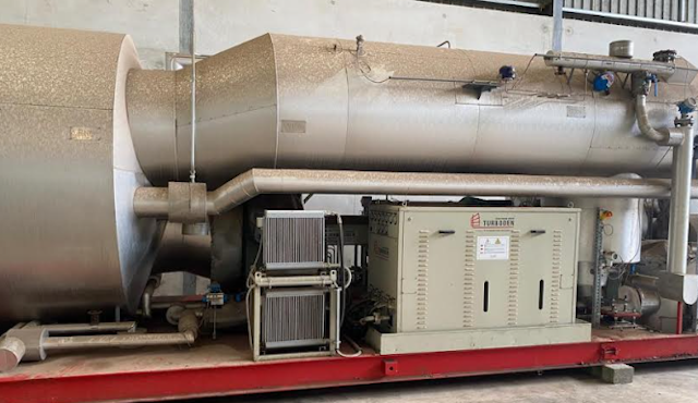Complete Turboden 700 kW ORC plant.Photo of Turboden ORC 700kW 2016 showing parts of the genset - used orc for sale