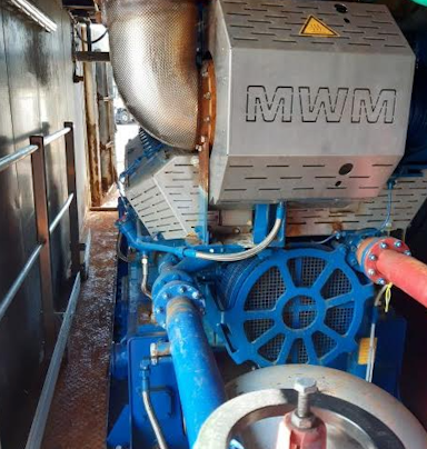 nullPhoto of MWM TCG2016 V16C Biogas Generator Set with gas engine, alternator and cooling unit - second hand gas generator for sale uk