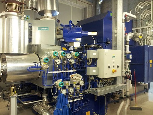 Siemens 1Photo of MW Siemens Steam Turbine with Complete Turbine Power Station and alternator - used steam turbine for sale 
