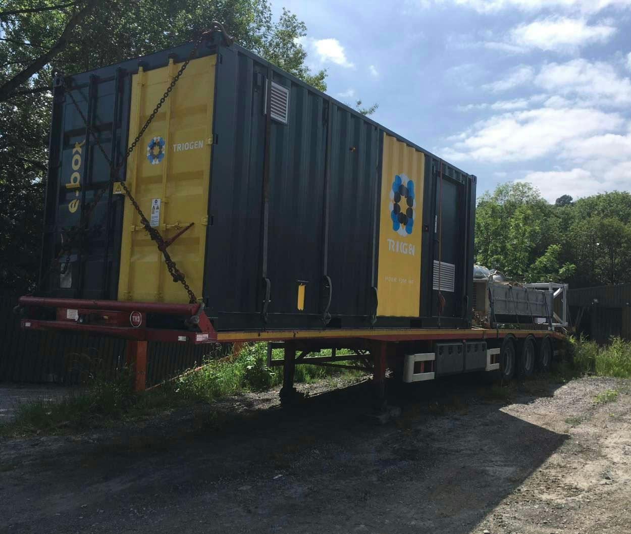 Triogen 1Photo of Triogen E-BOX ORC zero hours showing the containerised unit - used orc for sale