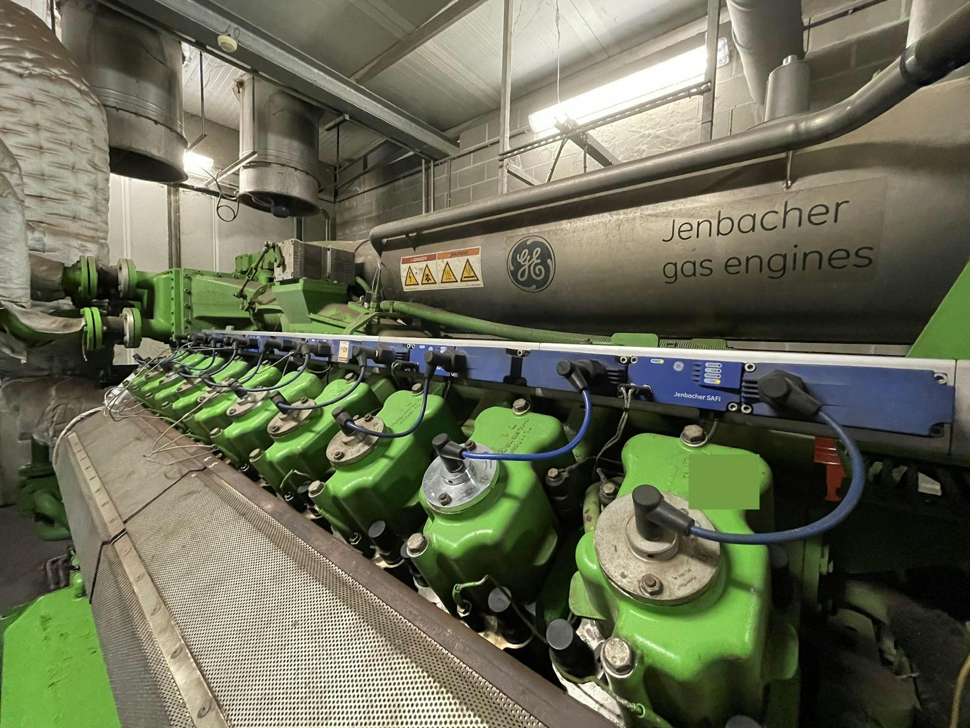 Jenbacher 420 3.5Photo of 2 x Jenbacher JMS420GS-B.L Biogas Genset with alternator and frame - industrial generators
