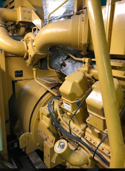 nullImage featuring Caterpillar 3516 natural gas generator - highlighting heads and alternator - used gas generators